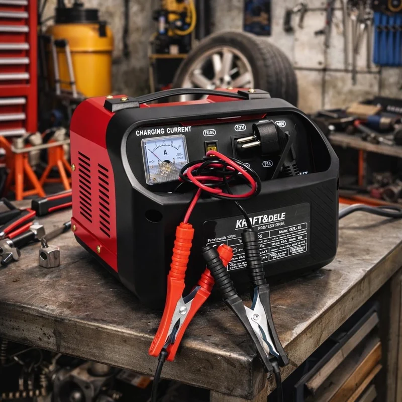 Batterieladegerät 12/24V 15A 150Ah Ladegerät KFZ Werkstatt Batterie