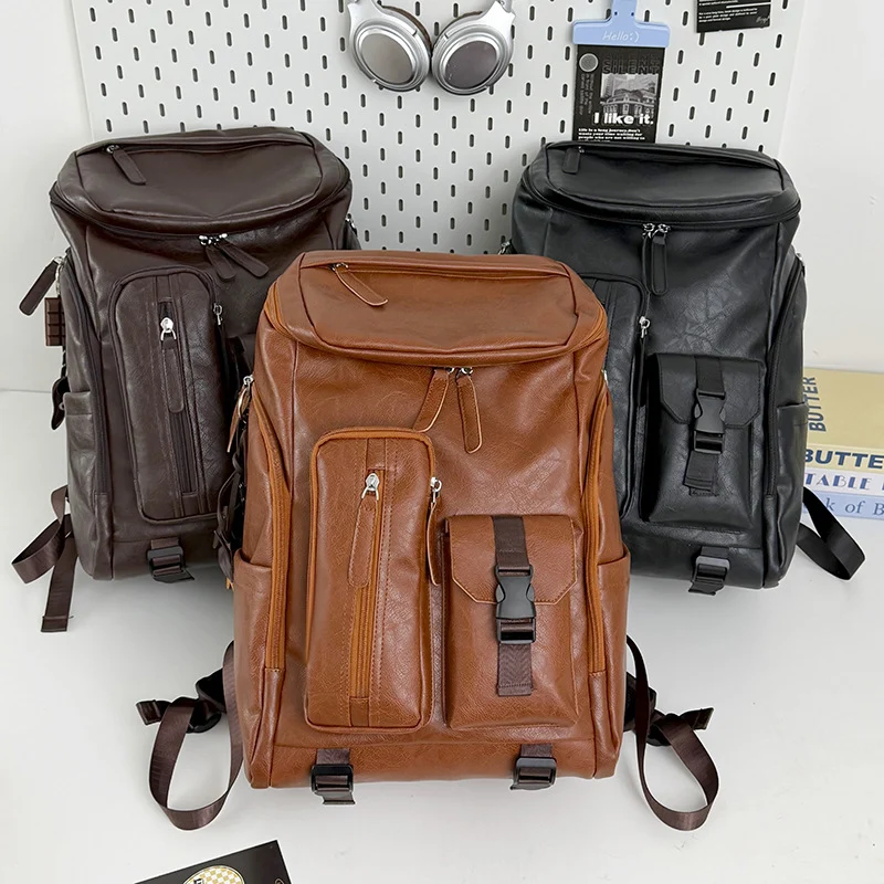 Multifunktionaler Leder-Rucksack Karnz