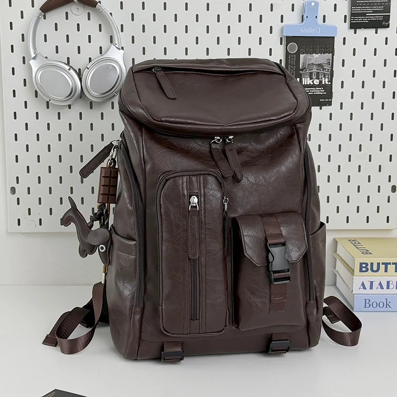 Multifunktionaler Leder-Rucksack Karnz