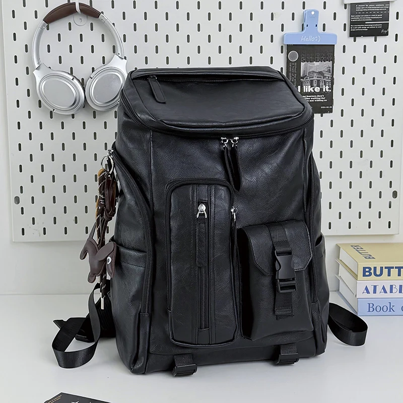 Multifunktionaler Leder-Rucksack Karnz