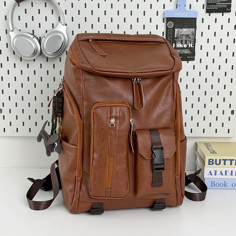 Multifunktionaler Leder-Rucksack Karnz