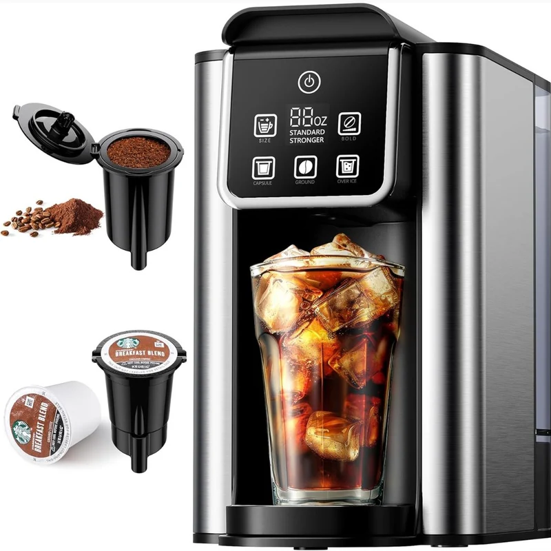 This Single Serve Coffee Maker Does Hot and Iced Coffee From K Cups or Grounds and Has a Bold Brew Setting That Serious Coffee Lovers Will Obsess Over