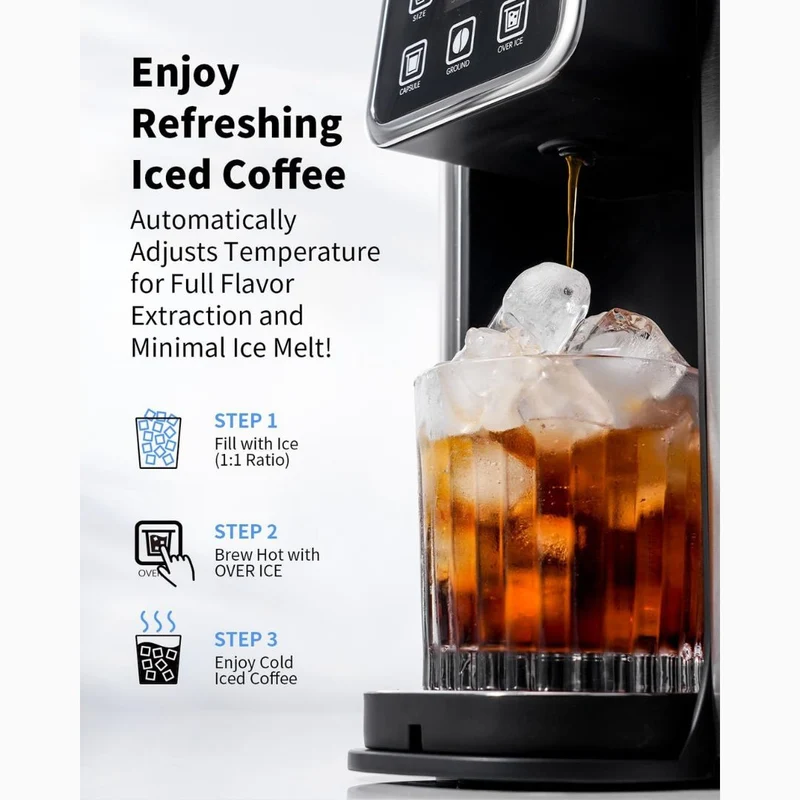 This Single Serve Coffee Maker Does Hot and Iced Coffee From K Cups or Grounds and Has a Bold Brew Setting That Serious Coffee Lovers Will Obsess Over