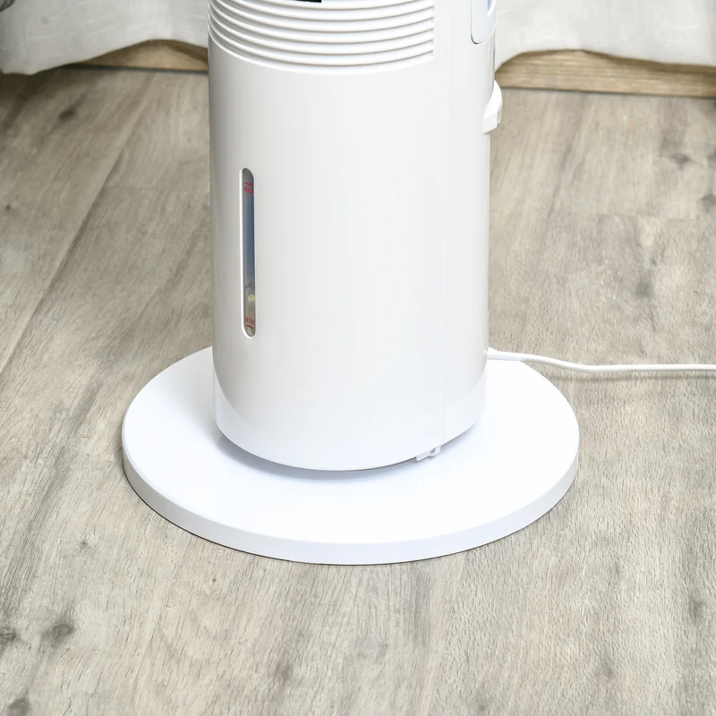 40" Portable Oscillating Air Cooler Fan 3 In 1 Standing Ice Floor Fan with Humidifier Remote White