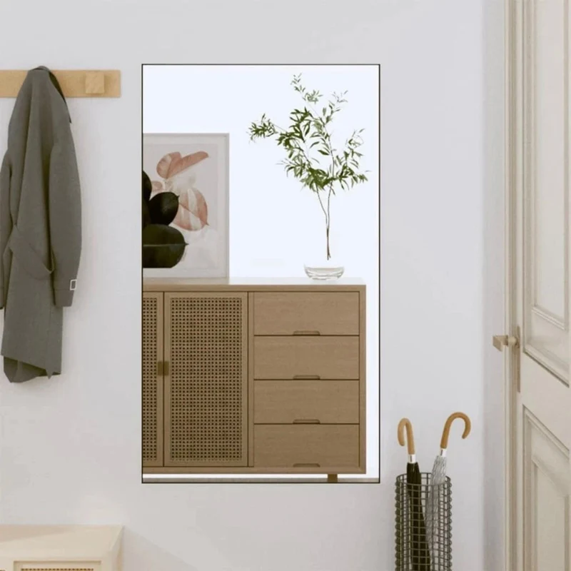 Wandspiegel Glas Spiegel Wohn Badspiegel Rechteck 50x80cm