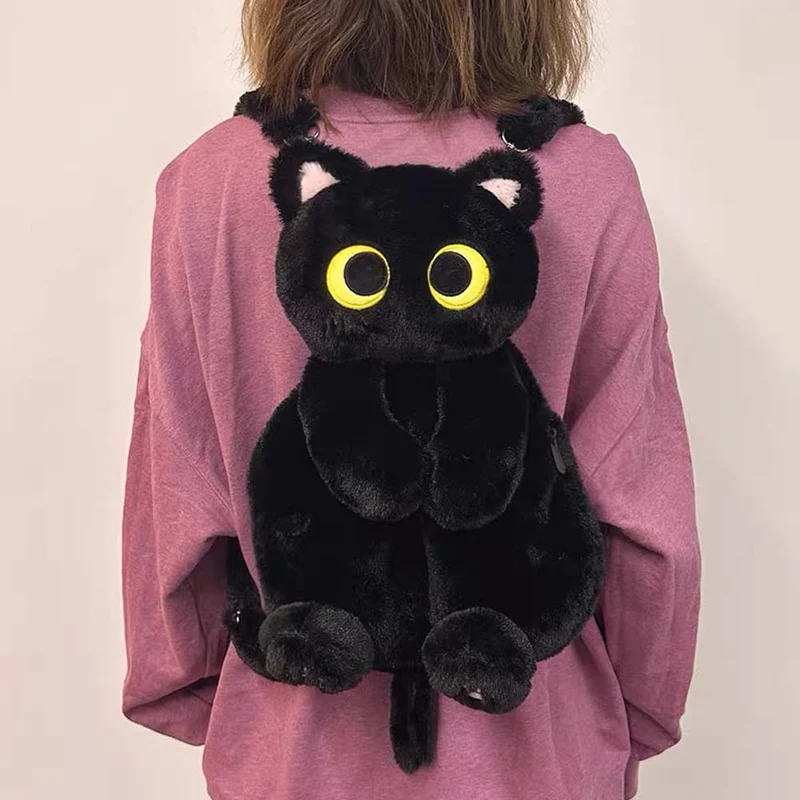 Skanto | Süßer Katzen-Plüschrucksack