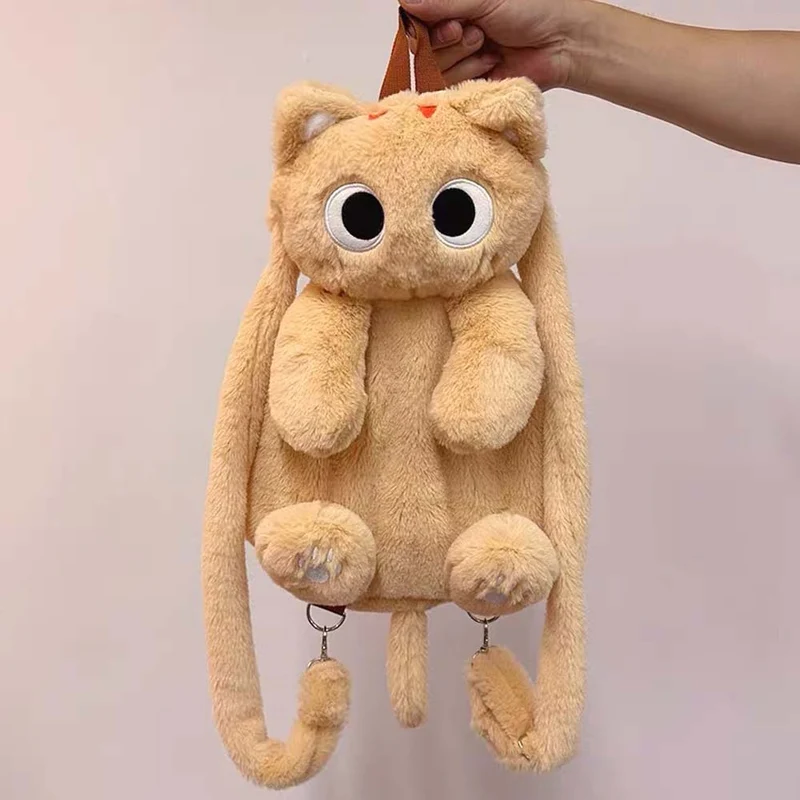 Skanto | Süßer Katzen-Plüschrucksack