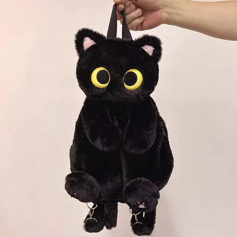 Skanto | Süßer Katzen-Plüschrucksack