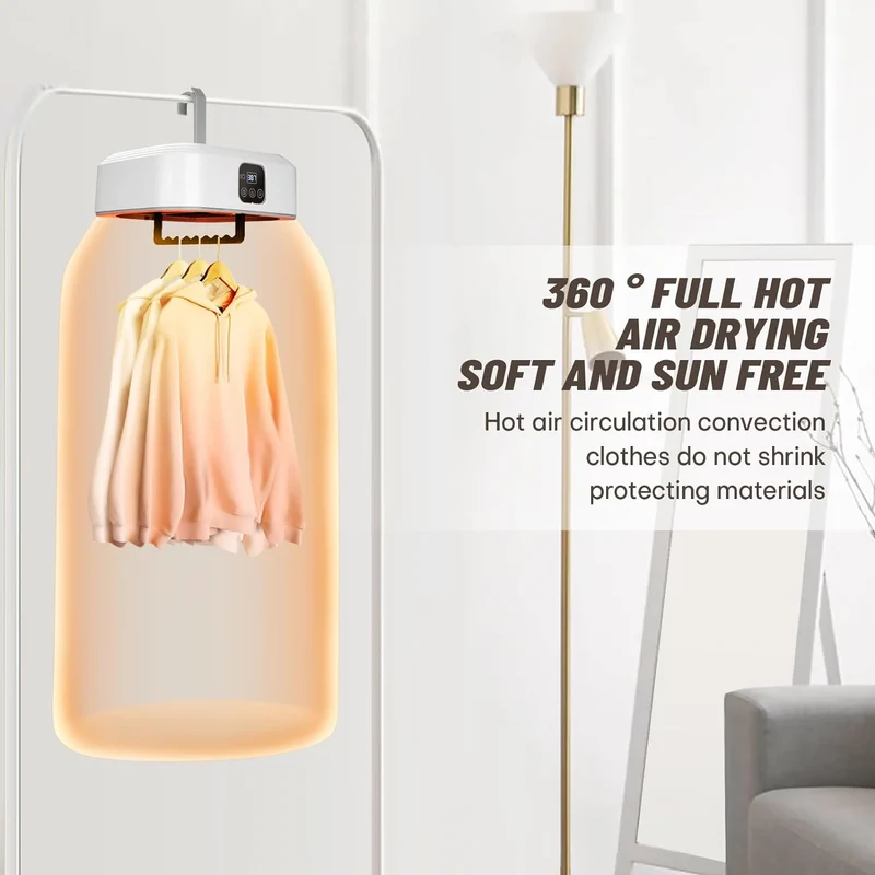 This portable mini clothes dryer is tiny yet mighty, perfect for adventures and apartments.