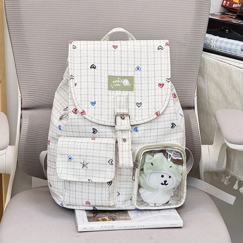 Herz-gedruckter Freizeit-Rucksack Karnz