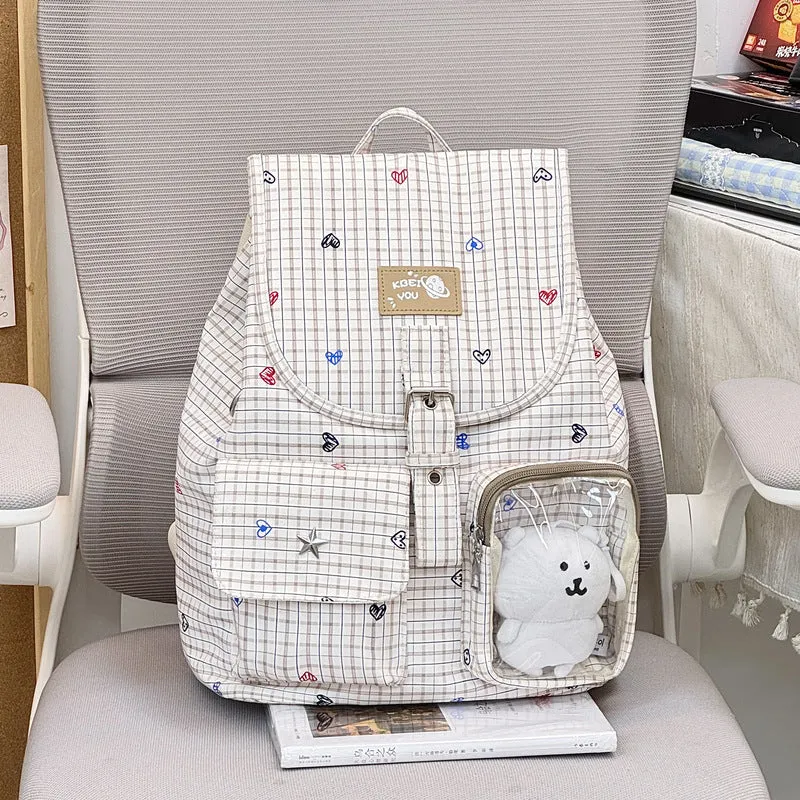 Herz-gedruckter Freizeit-Rucksack Karnz