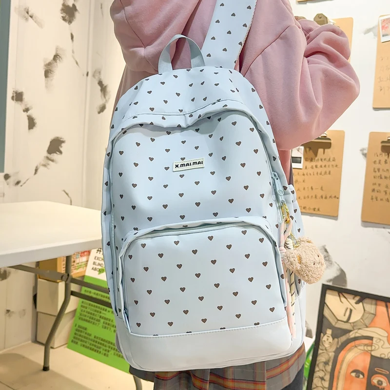 Herz-Muster Freizeit Rucksack Karnz