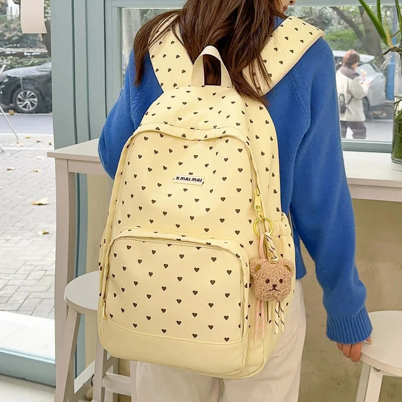 Herz-Muster Freizeit Rucksack Karnz