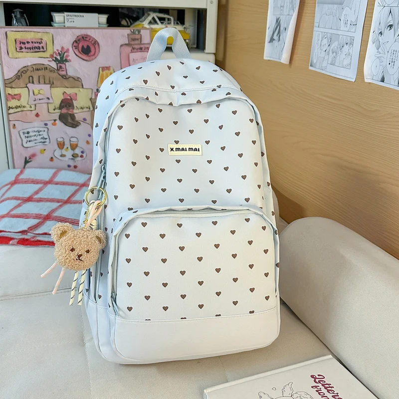 Herz-Muster Freizeit Rucksack Karnz