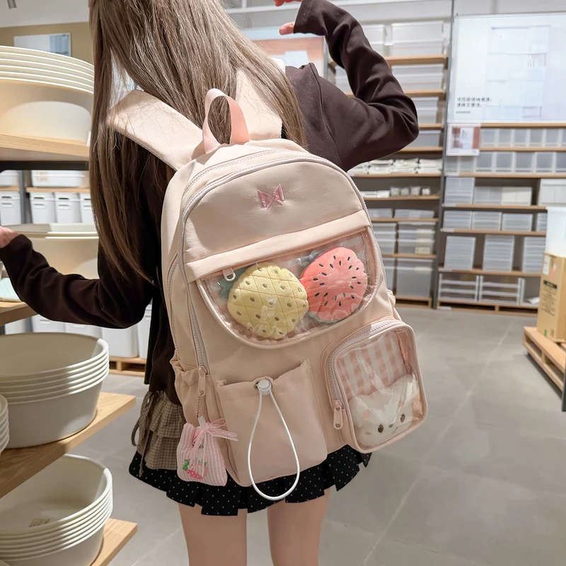 Funktionaler Karomuster-Rucksack Karnz