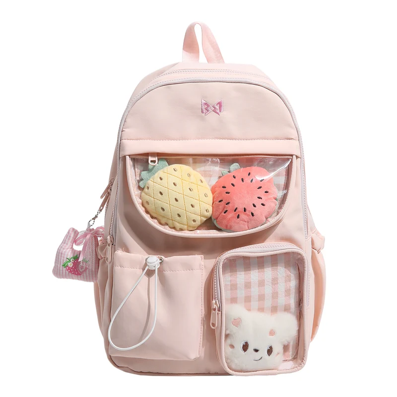 Funktionaler Karomuster-Rucksack Karnz