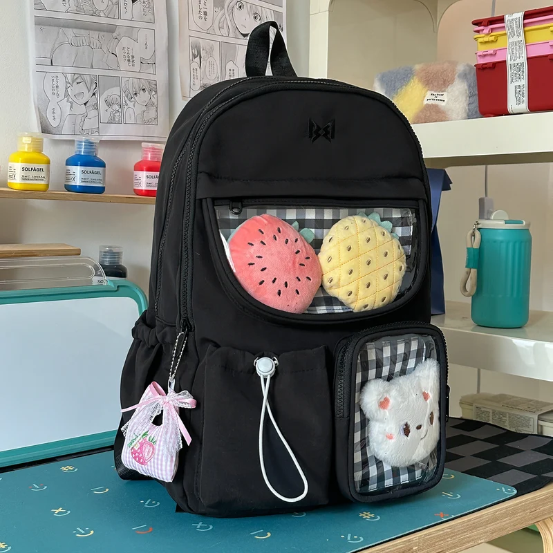 Funktionaler Karomuster-Rucksack Karnz