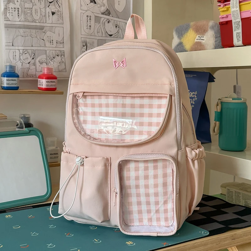 Funktionaler Karomuster-Rucksack Karnz