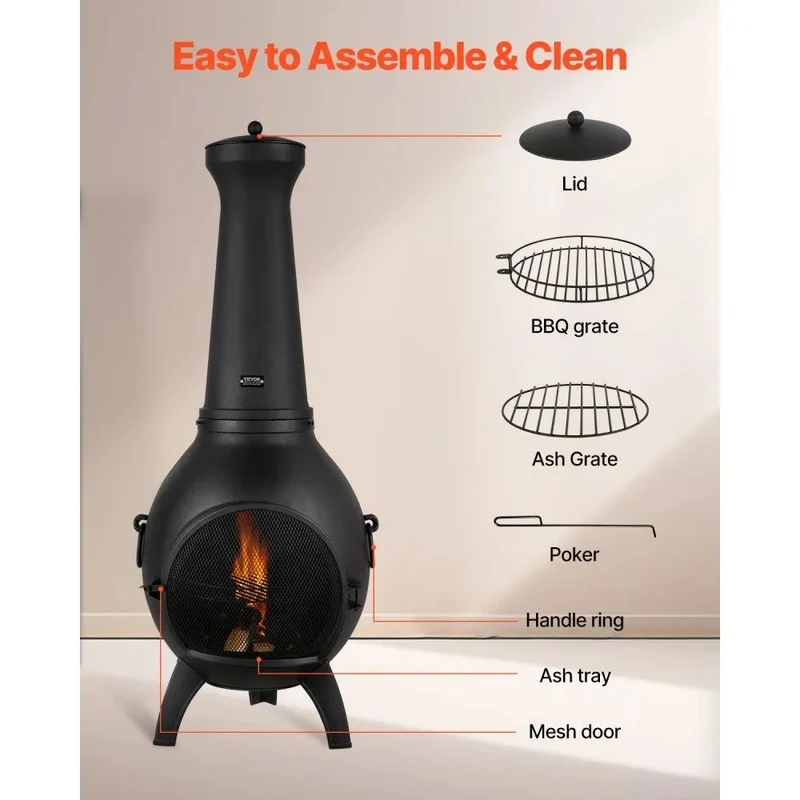 Gartenkamin Outdoor Feuerstelle Kaminofen Terassenofen Kamin