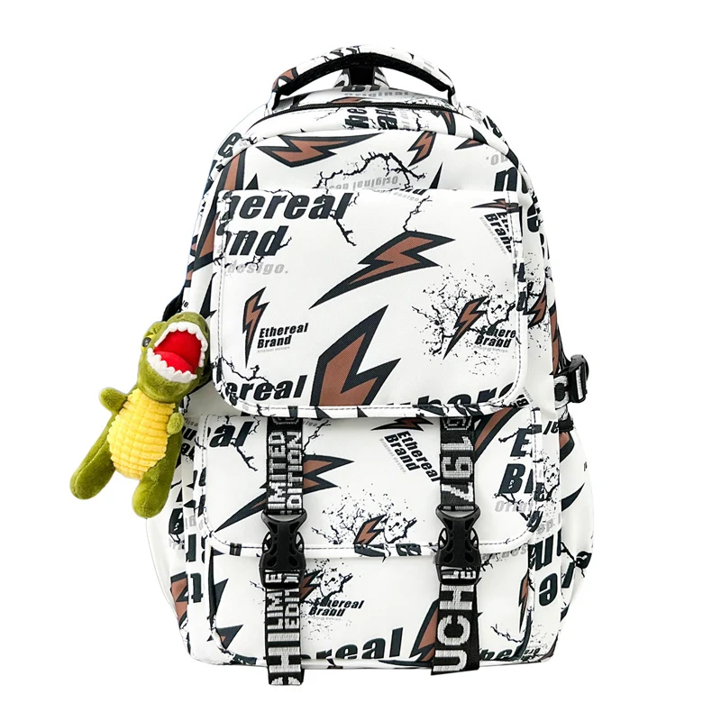 Grafikdruck Multi-Taschen Rucksack Karnz