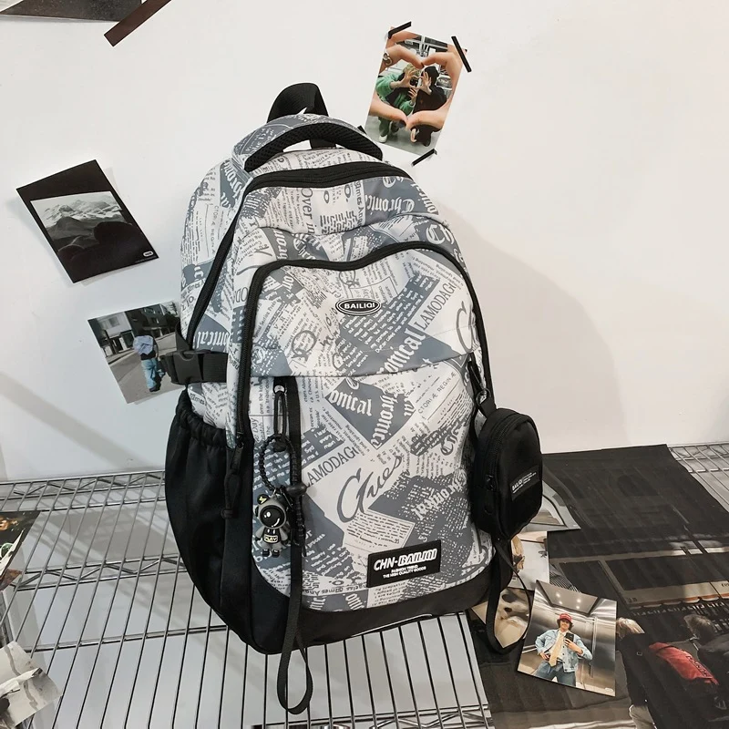 Grafikdesign Multi-Pocket Rucksack Karnz