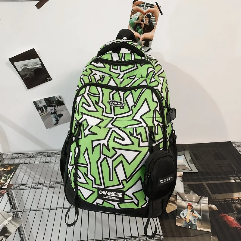 Grafikdesign Multi-Pocket Rucksack Karnz