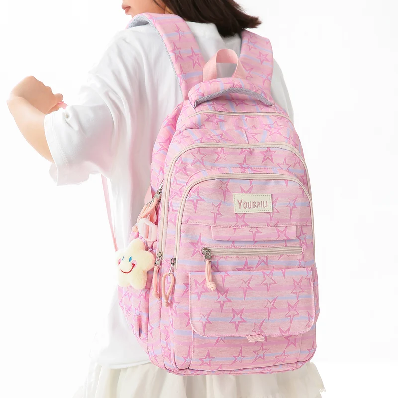Spaß Schulrucksack mit Sternenmuster Karnz