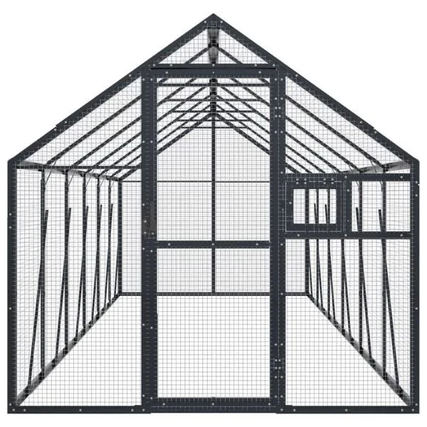 Voliere 6x1,79m Vogelhaus zu Vogelvoliere Gehege Stall Garten