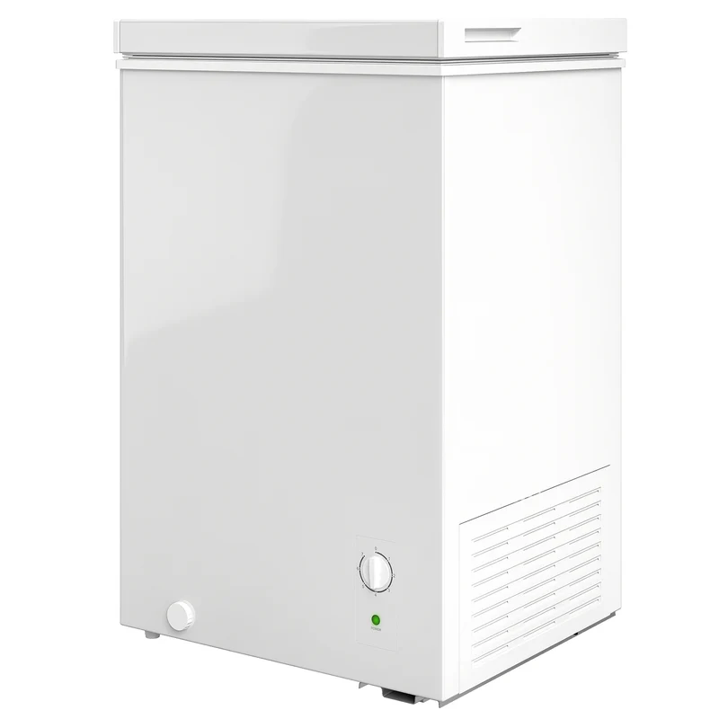 3.5 Cu.Ft Quiet Compact Chest Freezer with 5-Level Temp Control, White