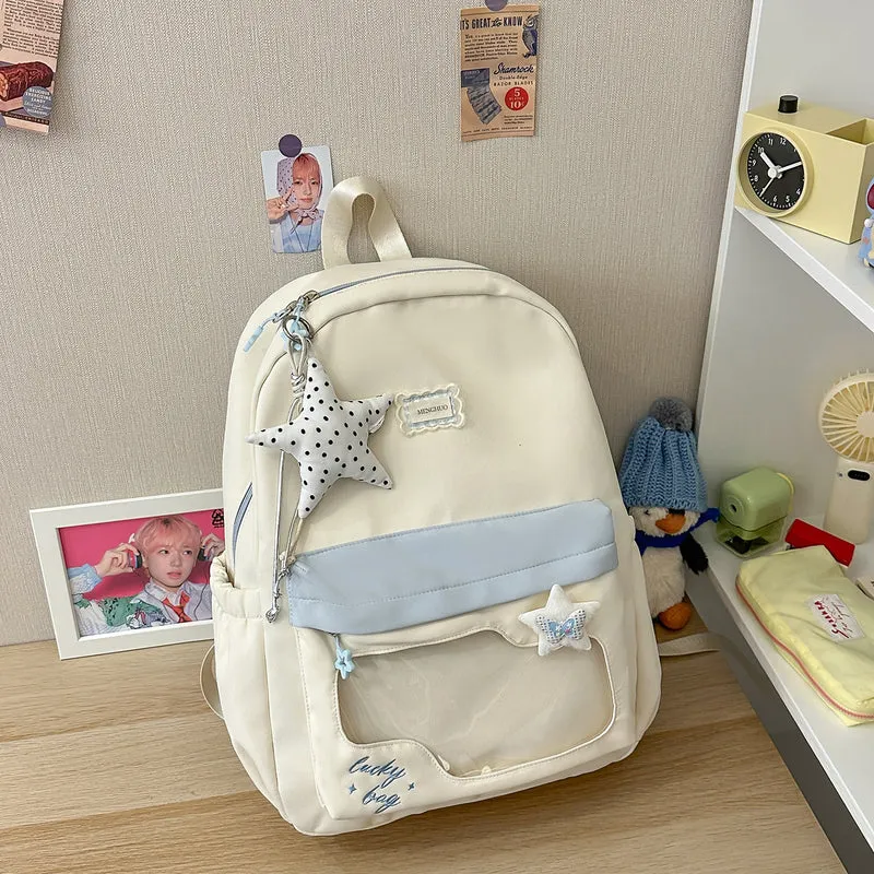 Fun Star-Bestickte Rucksack Karnz