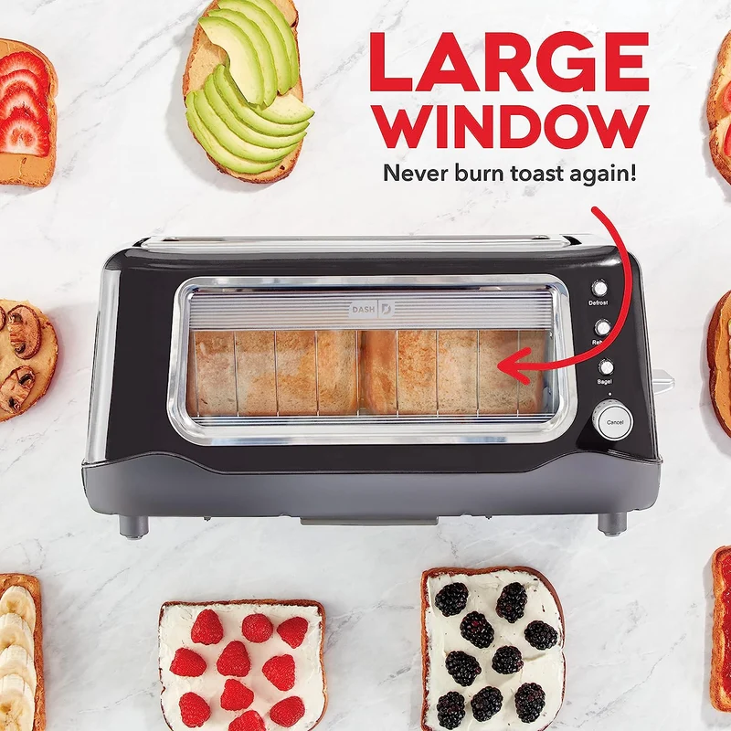 Revolutionize breakfast time with a glass toaster.