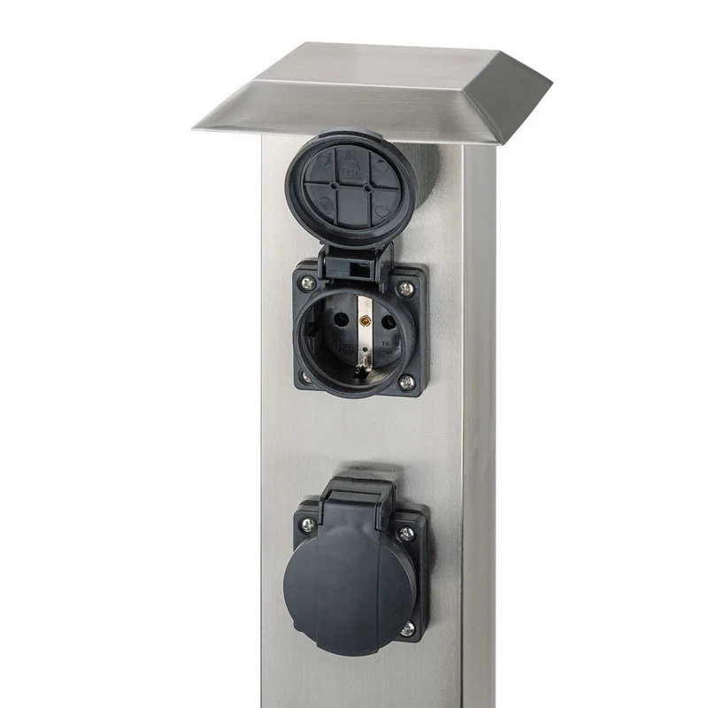 Gartensteckdosensäule Steckdosensäule Gartensteckdosen 4 Steckdosen