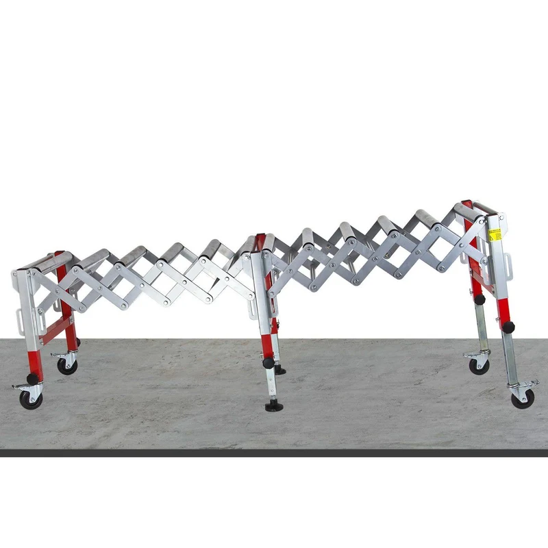 Scherenrollenbahn 210cm Flexible Rollenbahn 200kg Förderband