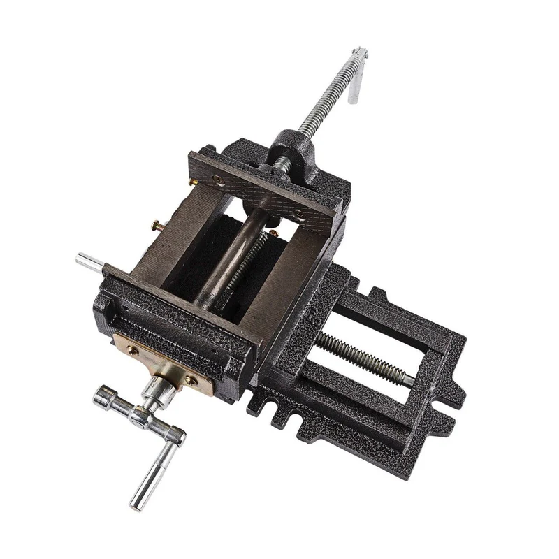 Maschinenschraubstock 125mm 2-Achsen Kreuztisch Schraubstock Schrauben