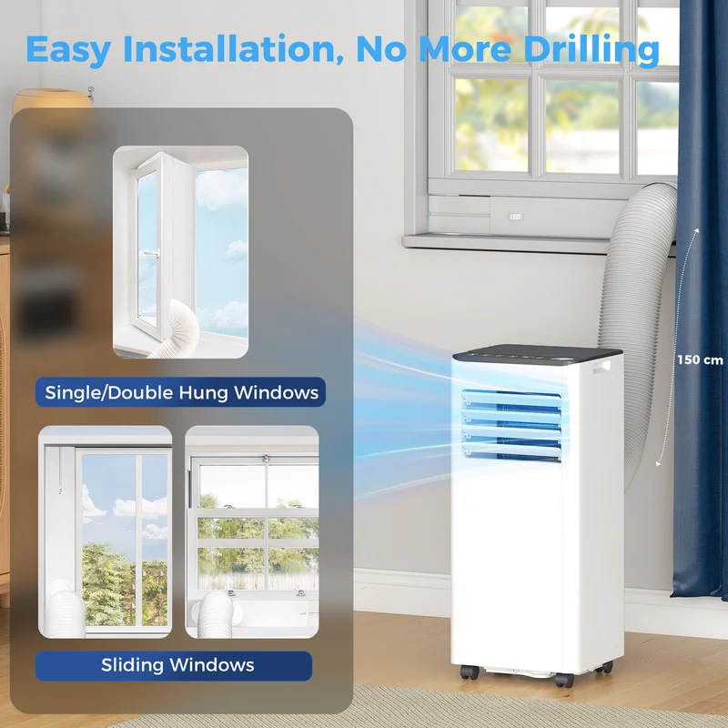 SmartCool 4-in-1 Portable AC with WiFi, 9000 BTU & Energy Saving for Room up to 28 m2