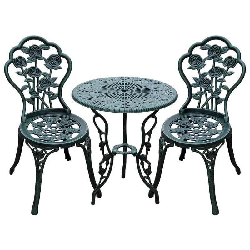 3tlg Bistroset Balkonset Gartenmöbel Balkonmöbel Gussalu Garten