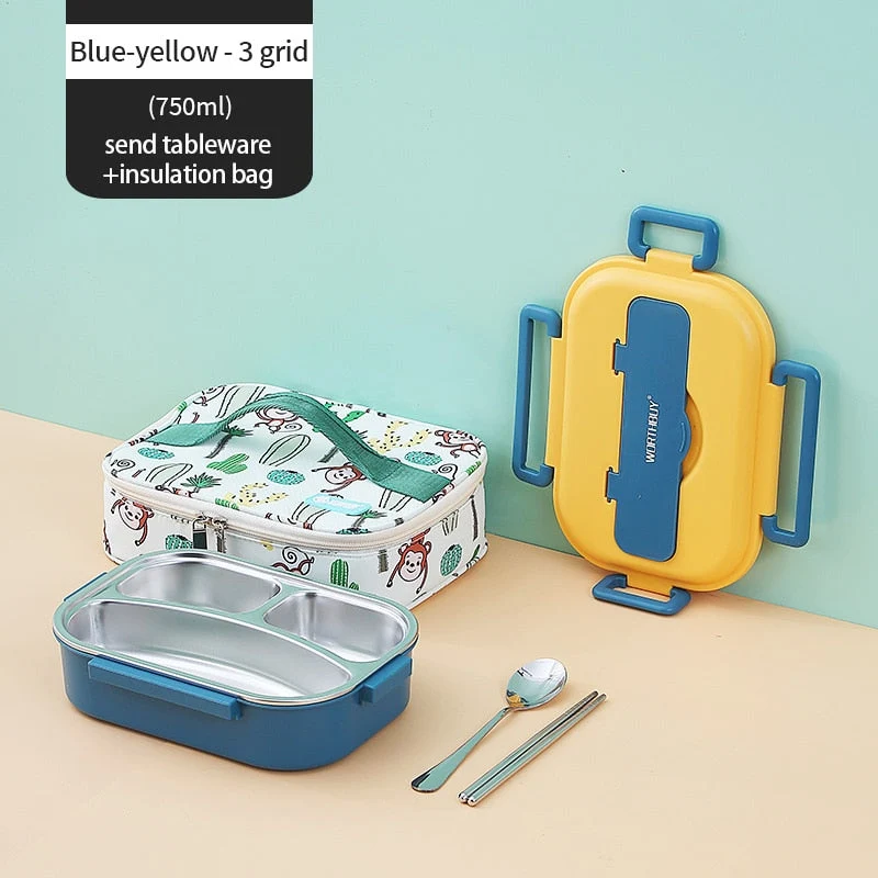 Skanto | Kinder-Lunchbox aus Edelstahl mit mehreren Fächern