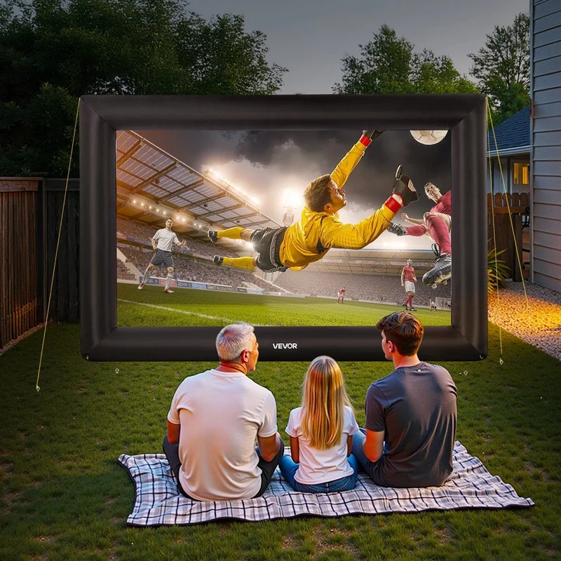 XXL Aufblasbare Projektionsleinwand Outdoor Heimkino Leinwand Gebläse