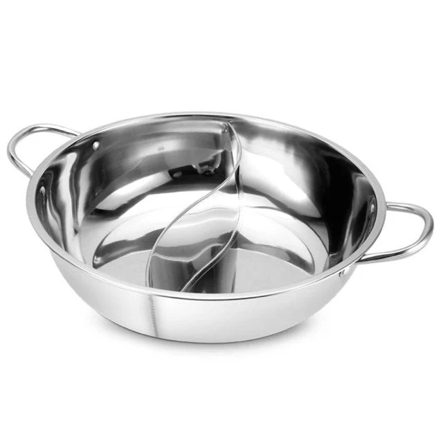 Skanto | Hot Pot mit zwei Fächern aus Edelstahl
