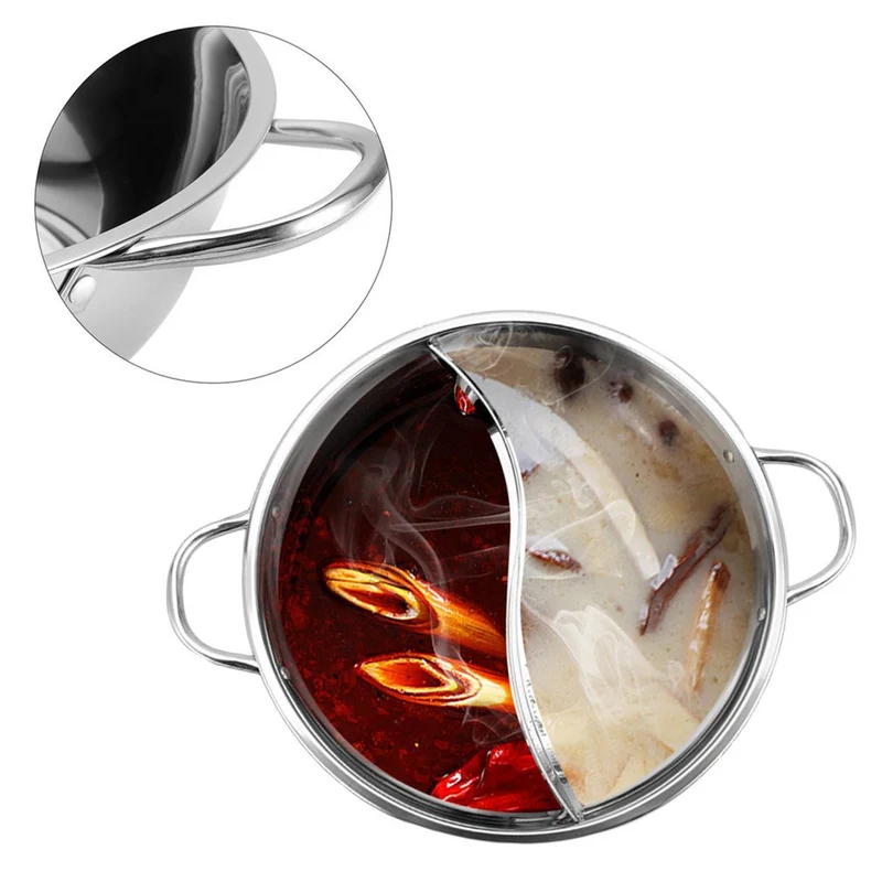 Skanto | Hot Pot mit zwei Fächern aus Edelstahl