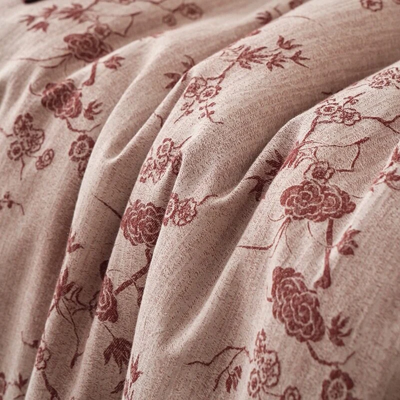 Bettwäsche-Set aus atmungsaktivem Baumwollsatin mit feinem Mosaik‑Kachelprint und Wendefunktion