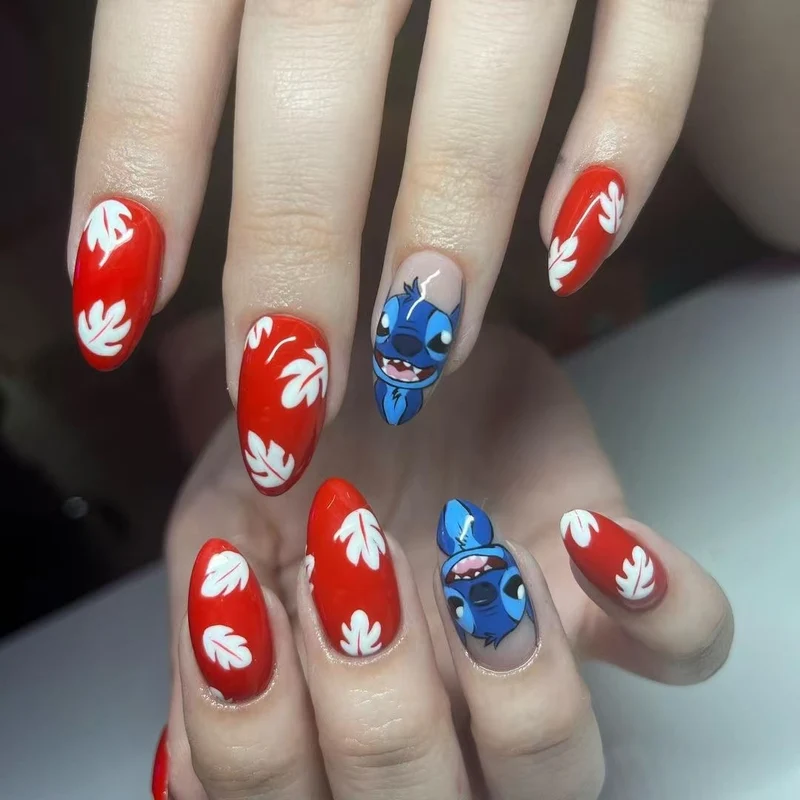 Cartoon-Charakter-Nagelkunst
