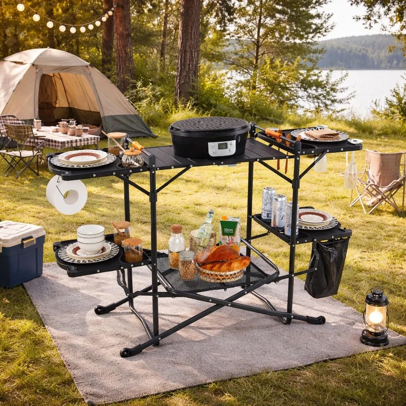 Campingküche Campingtisch Tisch Camping Tischplatte Tragetasche