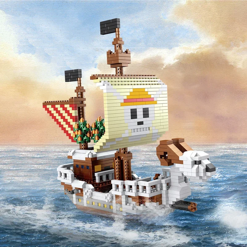 Skanto | DIY Navigationsschiff Bauspielzeug, Piratenschiff Dekoration Lernspielzeug, Geschenke für Jungen und Mädchen