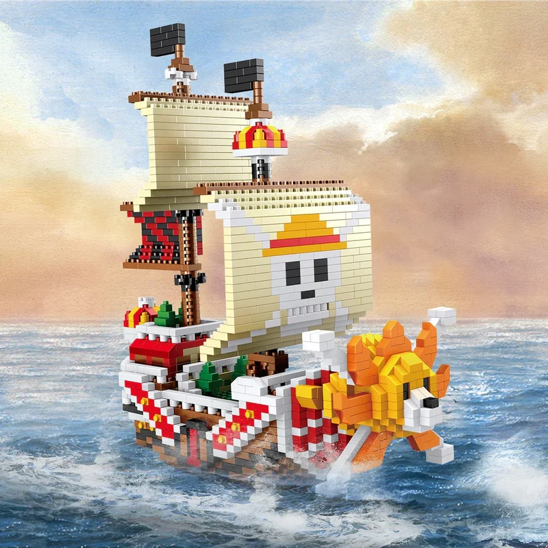 Skanto | DIY Navigationsschiff Bauspielzeug, Piratenschiff Dekoration Lernspielzeug, Geschenke für Jungen und Mädchen