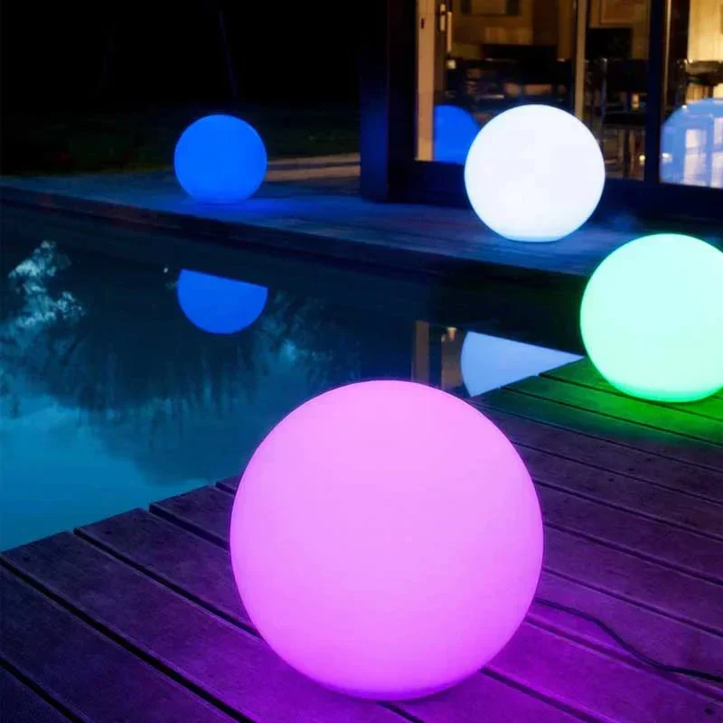 Skanto | Outdoor Kugelleuchte - Kabellos, Wetterfest, 16 Farben LED Ballleuchte