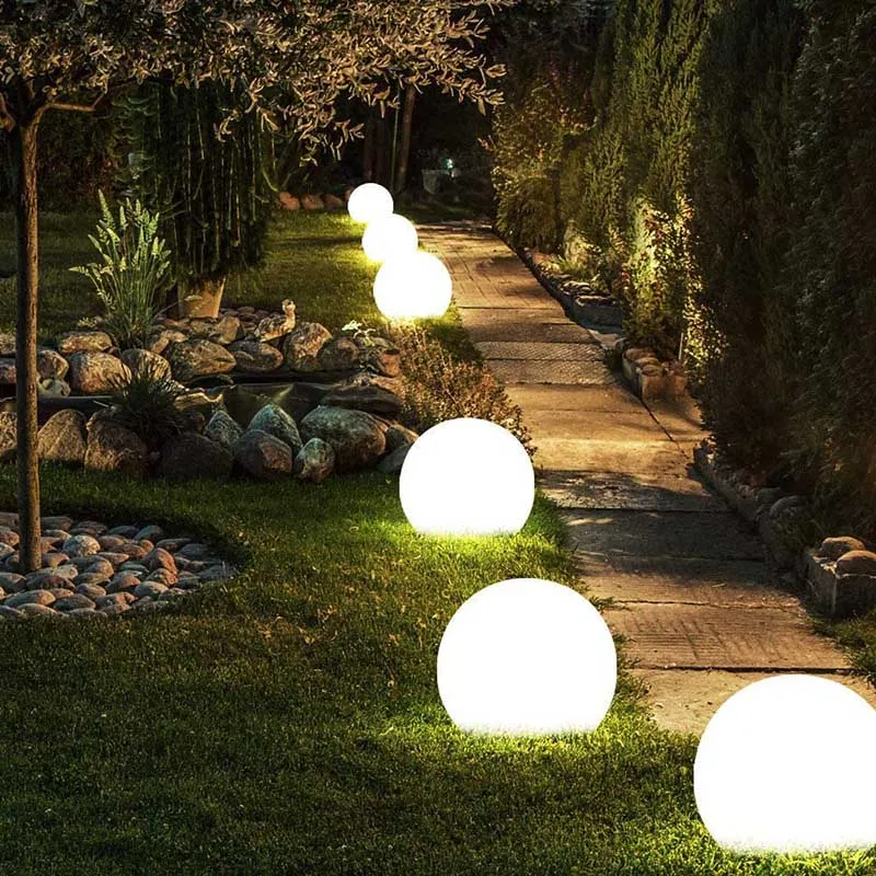 Skanto | Outdoor Kugelleuchte - Kabellos, Wetterfest, 16 Farben LED Ballleuchte