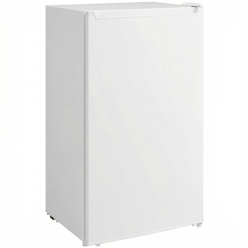 2.1 Cubic Feet Mini Freezer with Removable Shelf & Adjustable Temperature for Dormitory, White