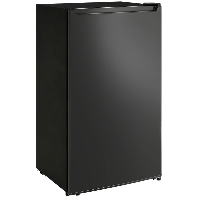 2.1 Cubic Feet Mini Freezer with Removable Shelf & Adjustable Temperature for Dormitory, Black