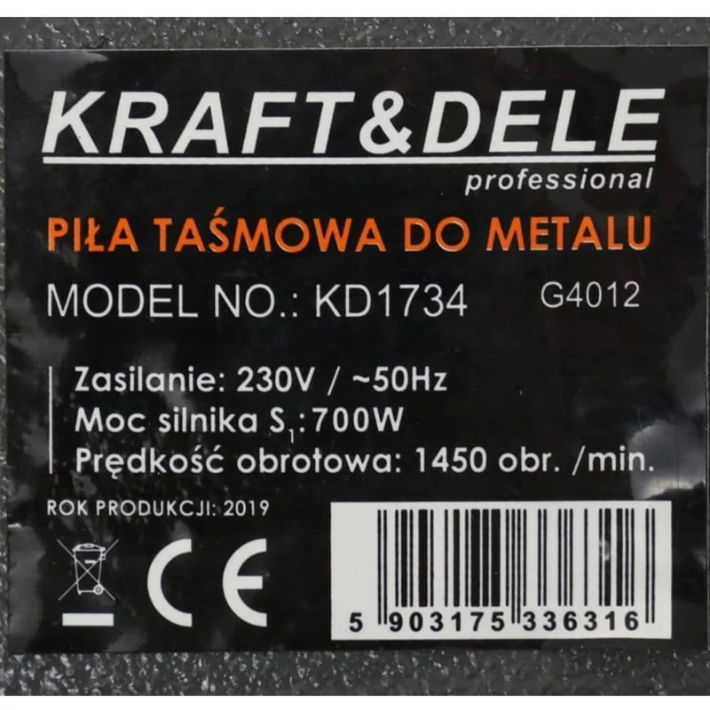 Metall Bandsäge Säge 700W Metallsäge Sägen
